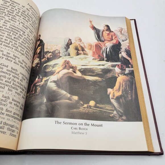 Vintage Holy Bible KJV Giant Print Red Letter Concordance 1975 Hardcover - Picture 13 of 13